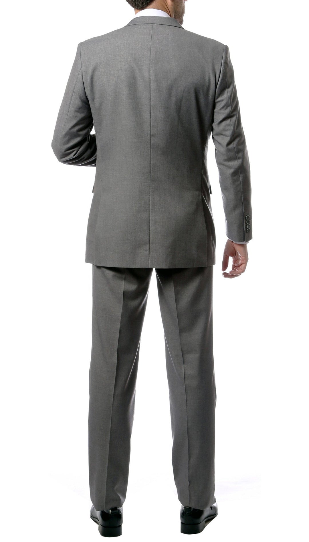 Premium FNL22R Mens 2 Button Regular Fit Grey Suit - FHYINC best men&