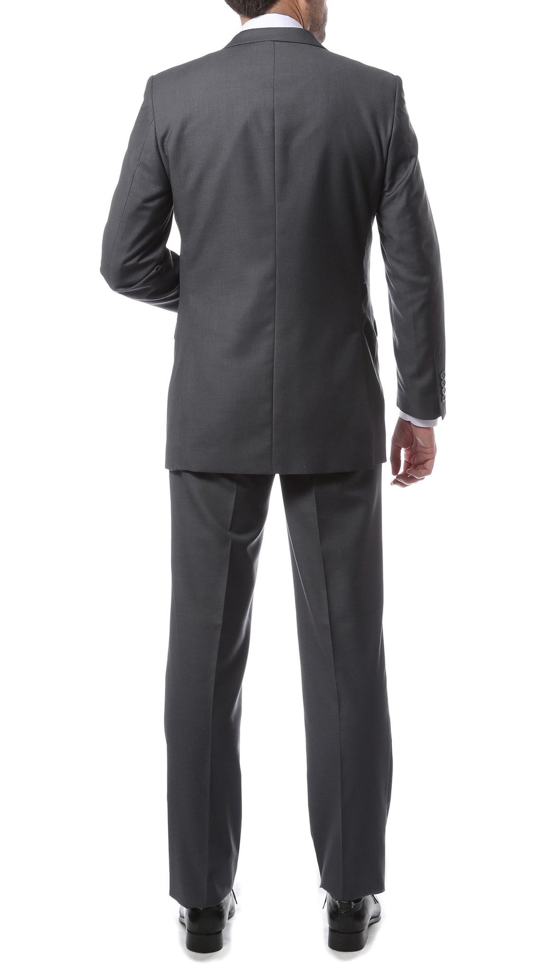 Premium FNL22R Mens 2 Button Regular Fit Heather Grey Suit - FHYINC best men&