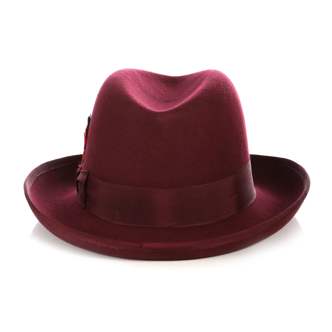 Premium Burgundy Godfather Hat - FHYINC best men&