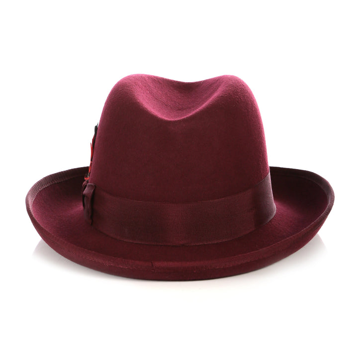 Premium Burgundy Godfather Hat - FHYINC best men&
