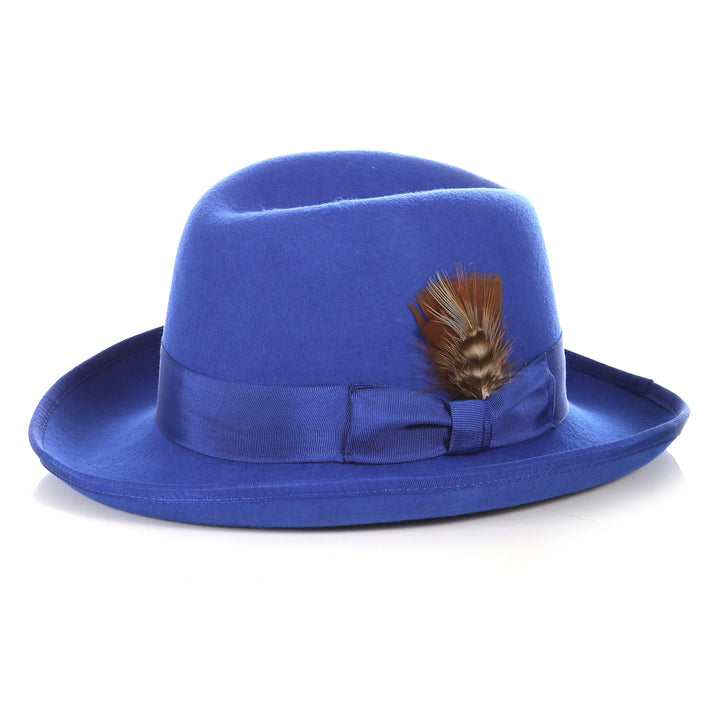 Premium Royal Blue Godfather Hat - FHYINC best men&
