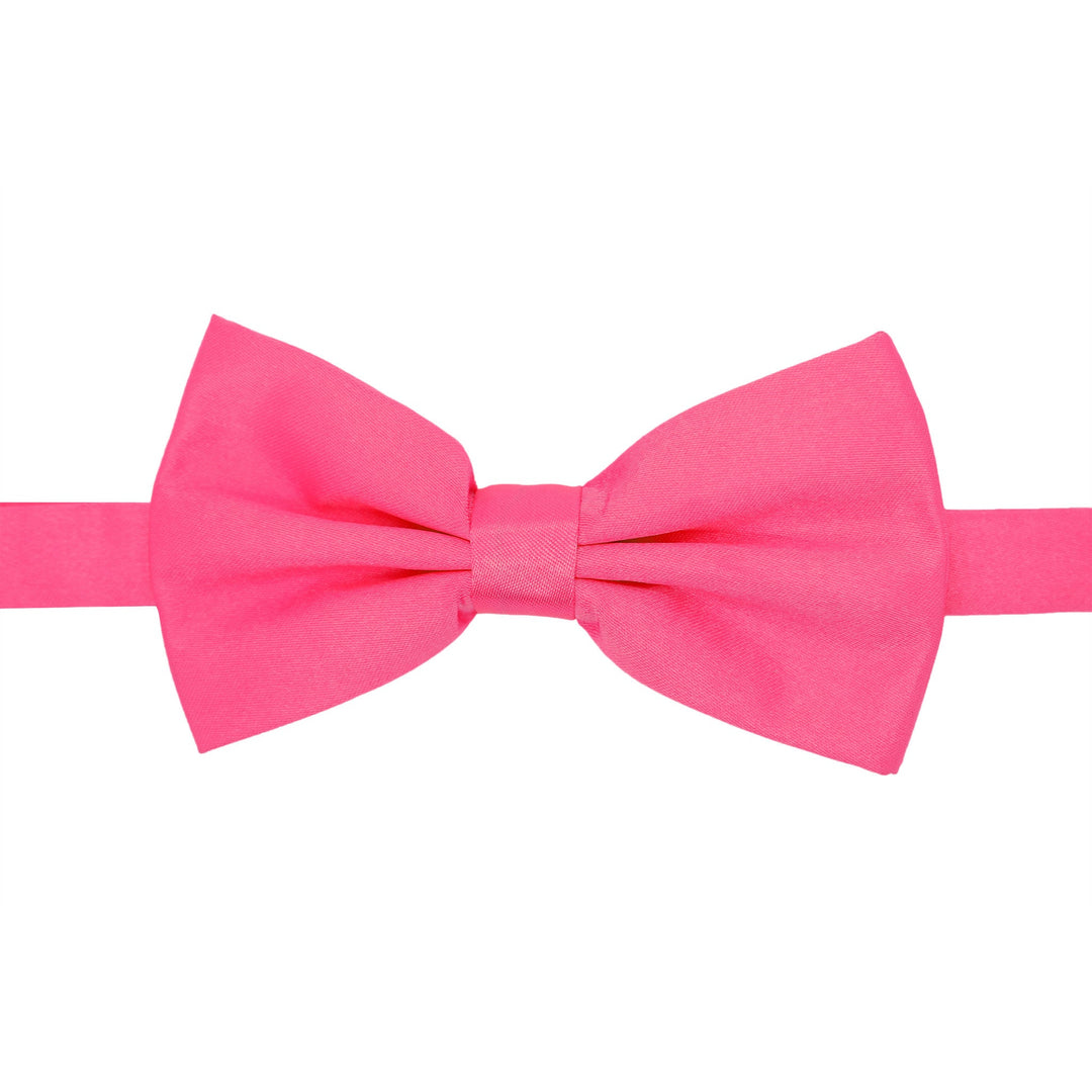 Gia Fuchsia Satine Adjustable Bowtie - FHYINC best men&
