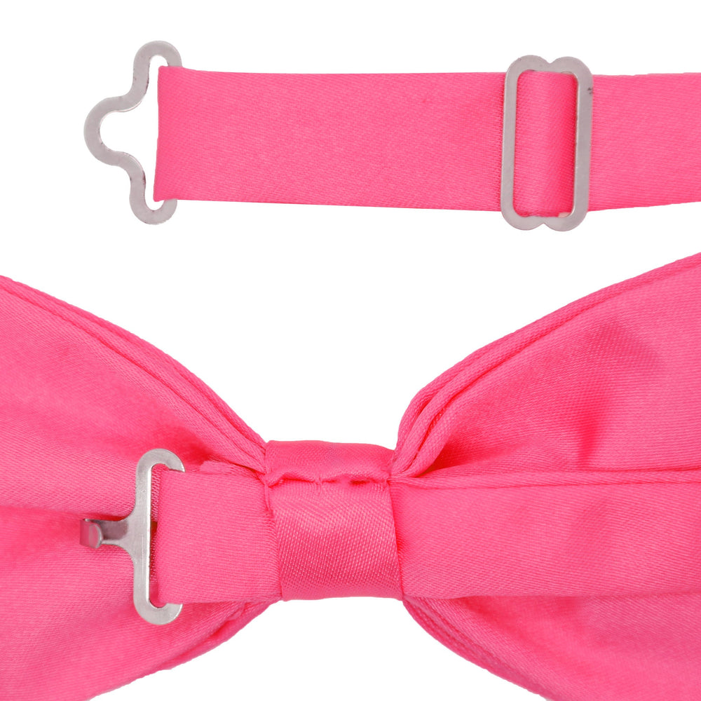 Gia Fuchsia Satine Adjustable Bowtie - FHYINC best men's suits, tuxedos, formal men's wear wholesale