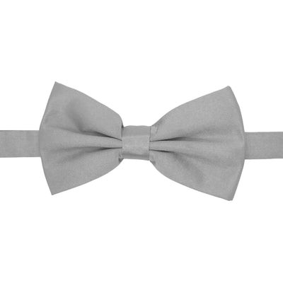 Gia Grey Satine Adjustable Bowtie - FHYINC best men's suits, tuxedos, formal men's wear wholesale