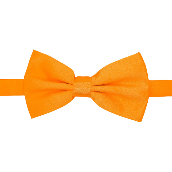 Gia Orange Satine Adjustable Bowtie - FHYINC best men&