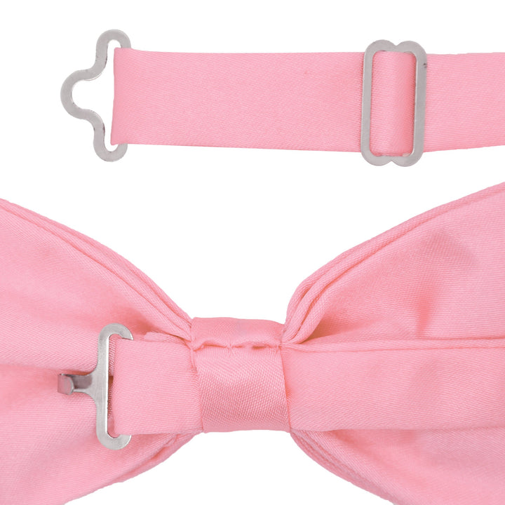 Gia Pink Satine Adjustable Bowtie - FHYINC best men&