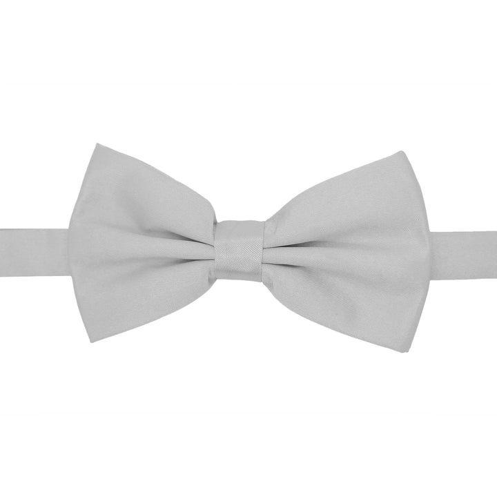 Gia Silver Satine Adjustable Bowtie - FHYINC best men&