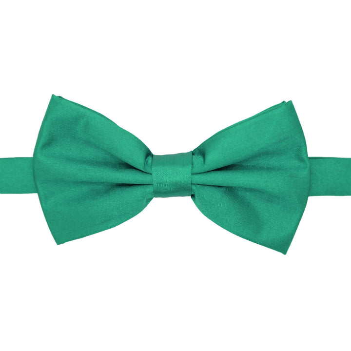 Gia Teal Satine Adjustable Bowtie - FHYINC best men&