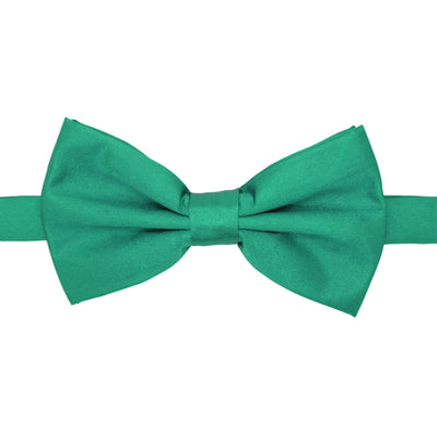 Gia Teal Satine Adjustable Bowtie - FHYINC best men's suits, tuxedos, formal men's wear wholesale