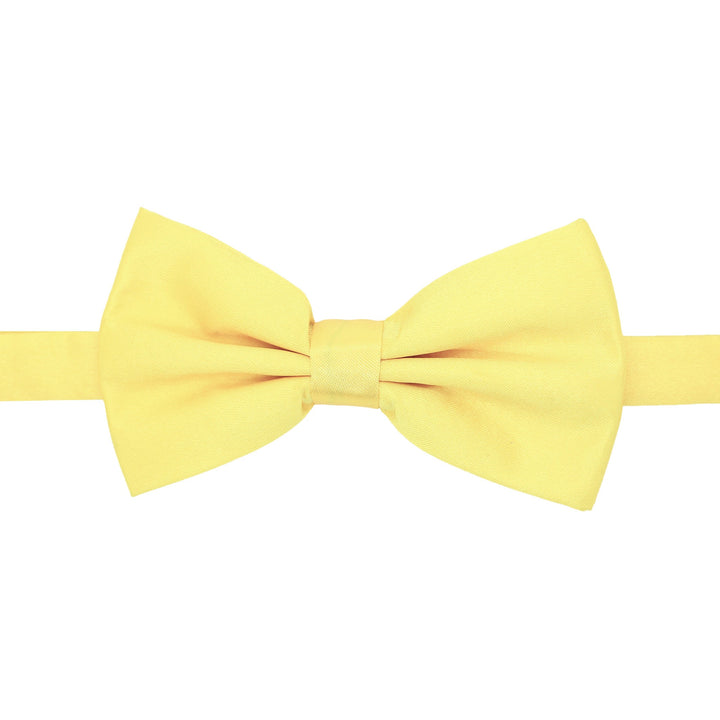 Gia Yellow Satine Adjustable Bowtie - FHYINC best men&