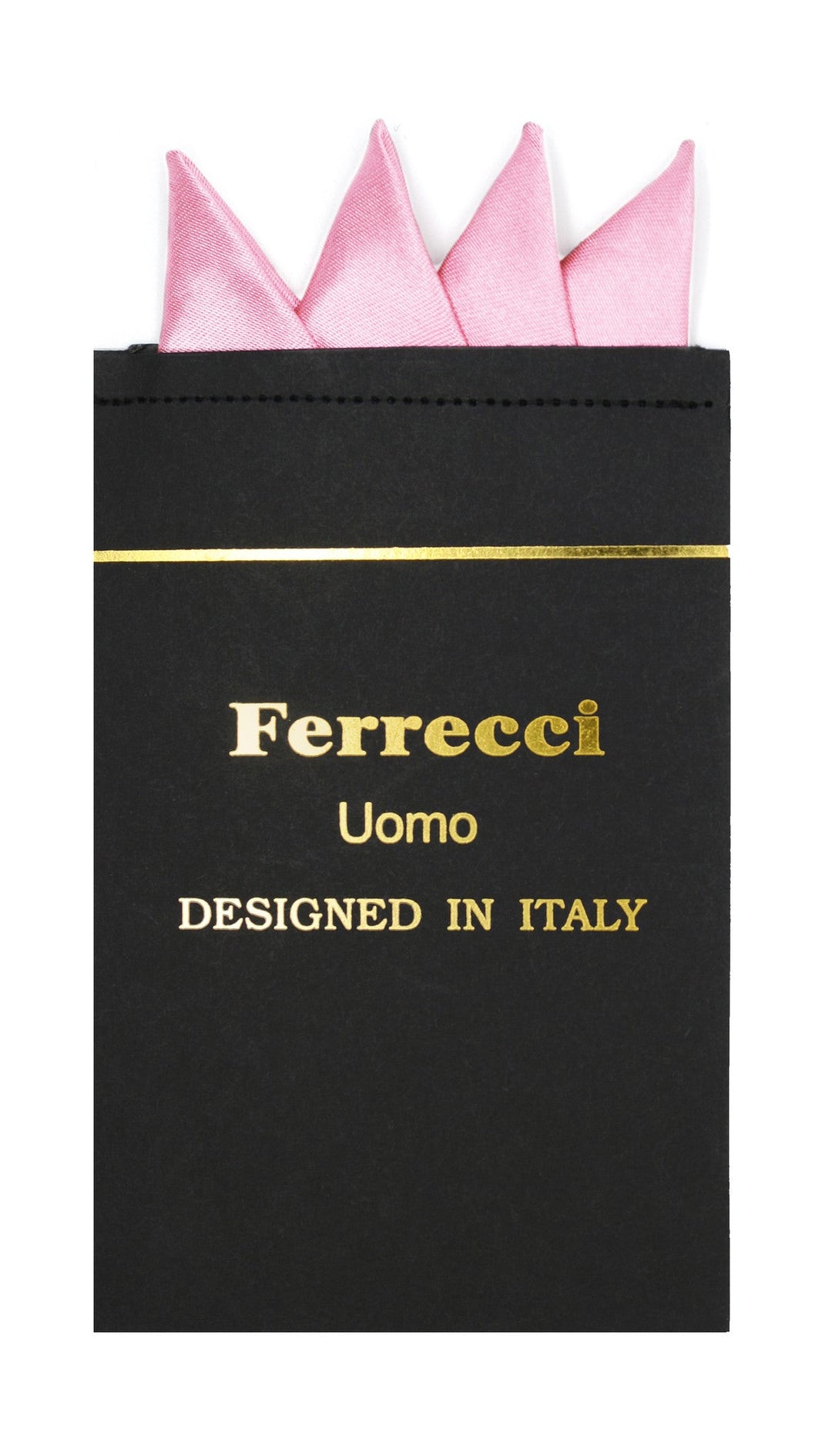 Pre-Folded Microfiber Pink Handkerchief Pocket Square - FHYINC best men's suits, tuxedos, formal men's wear wholesale