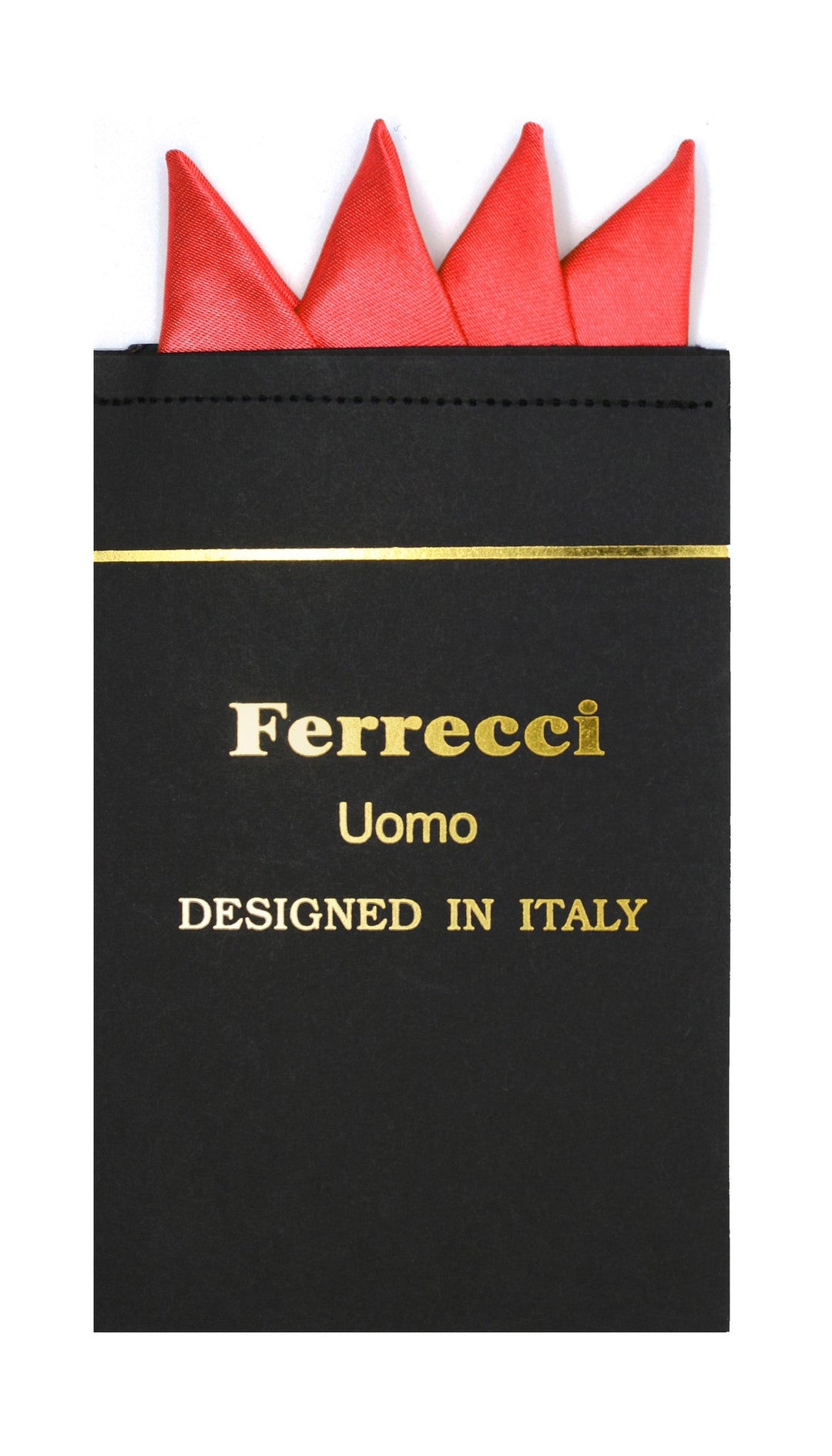 Pre-Folded Microfiber Red Handkerchief Pocket Square - FHYINC best men's suits, tuxedos, formal men's wear wholesale