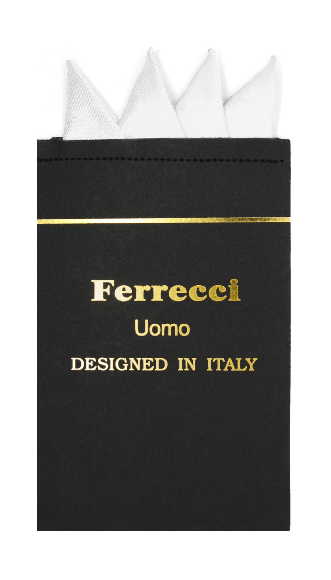 Pre-Folded Microfiber White Handkerchief Pocket Square - FHYINC best men's suits, tuxedos, formal men's wear wholesale