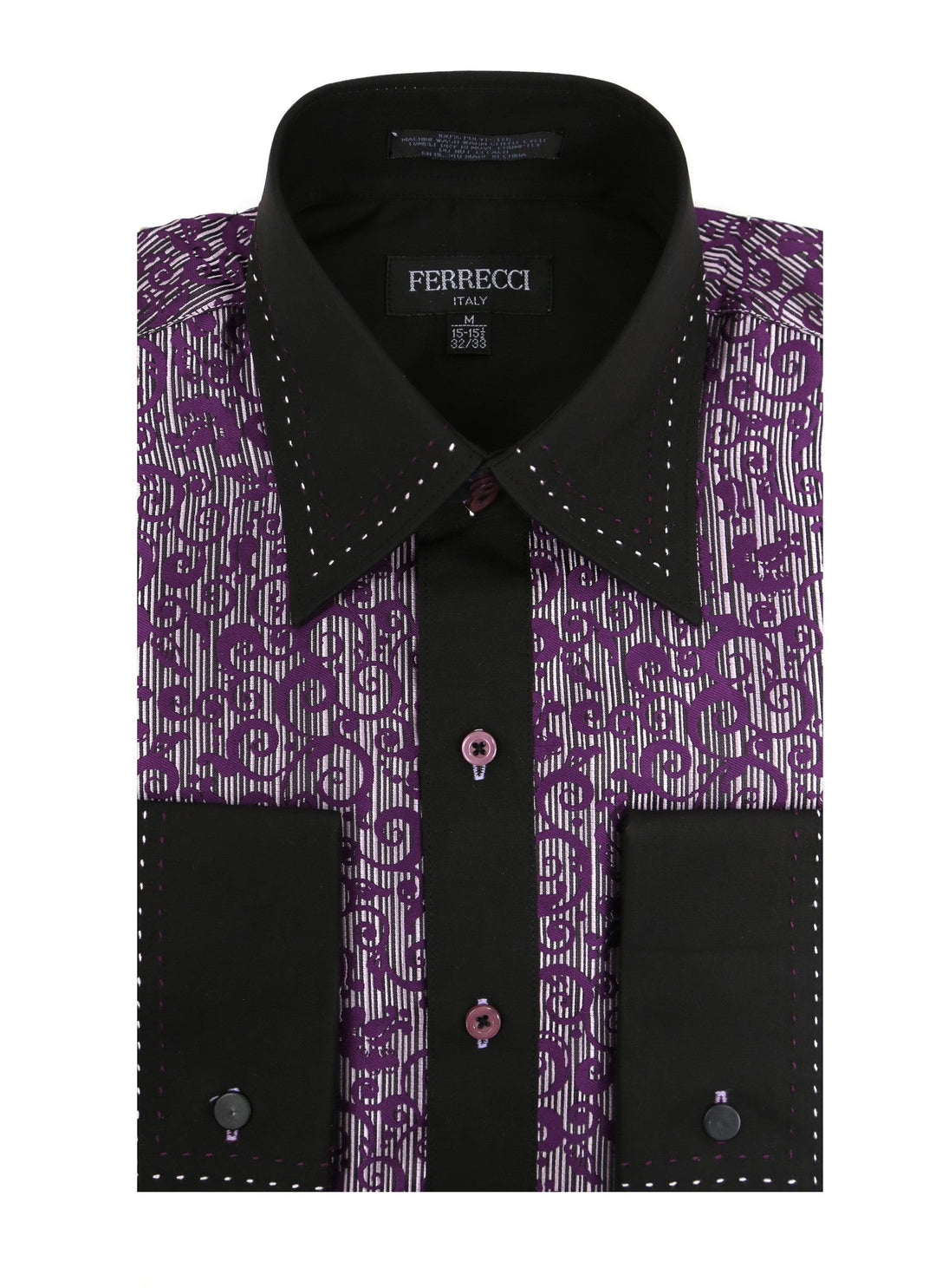 mens purple patterned dress shirt Men's Purple Paisley Shirt