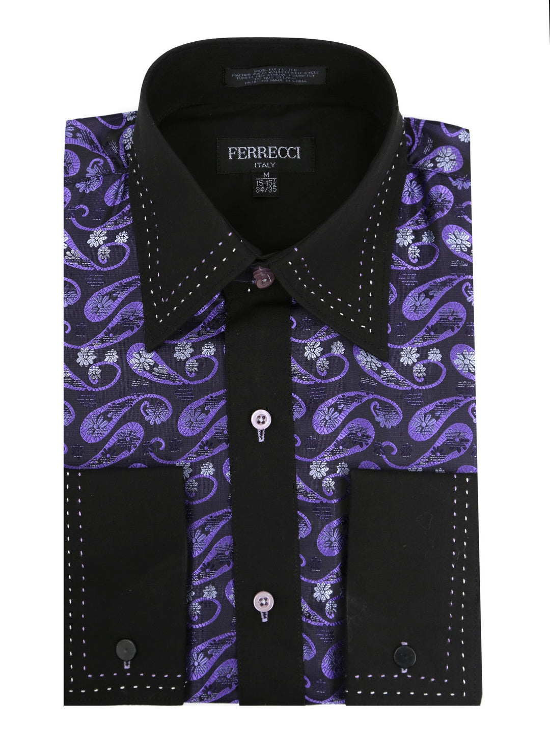 mens purple floral dress shirt Men's Purple Paisley Shirt