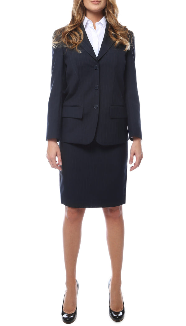 HALLMARK Aviator Women's 2-pc Poly Wool Suit Skirt