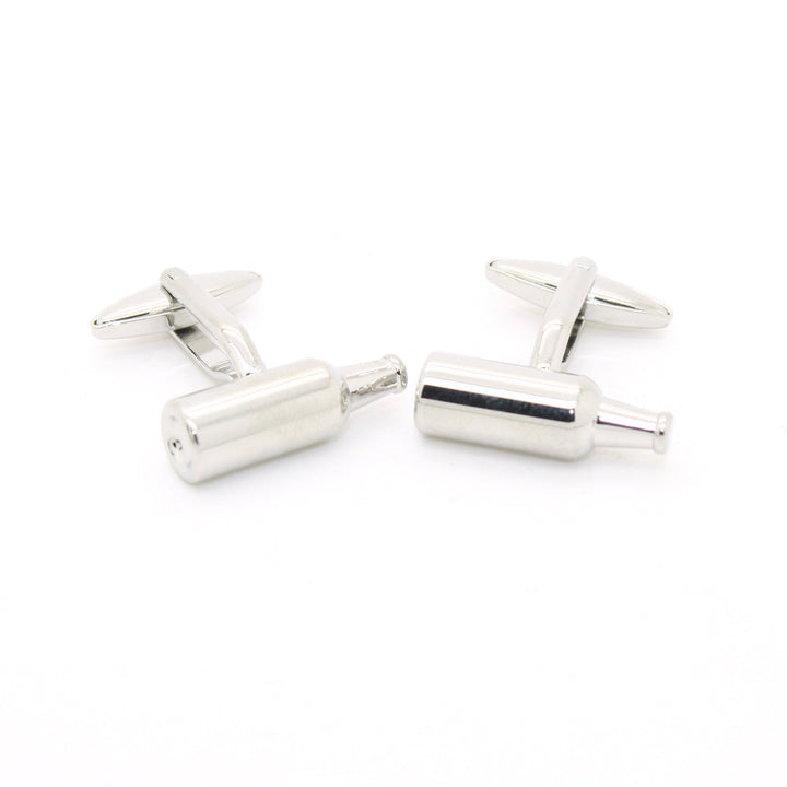 Silvertone Bottle Cuff Links With Jewelry Box - FHYINC