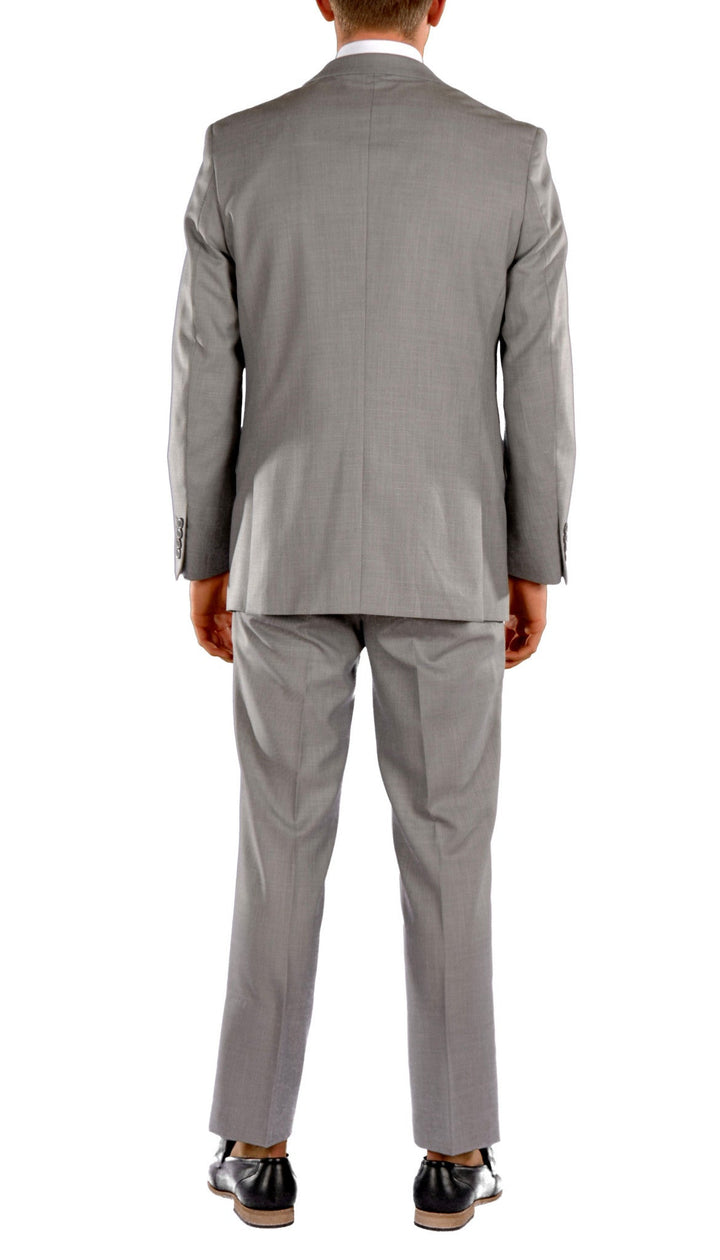 Light Grey Slim Fit Suit - 3PC - JAX - FHYINC best men&