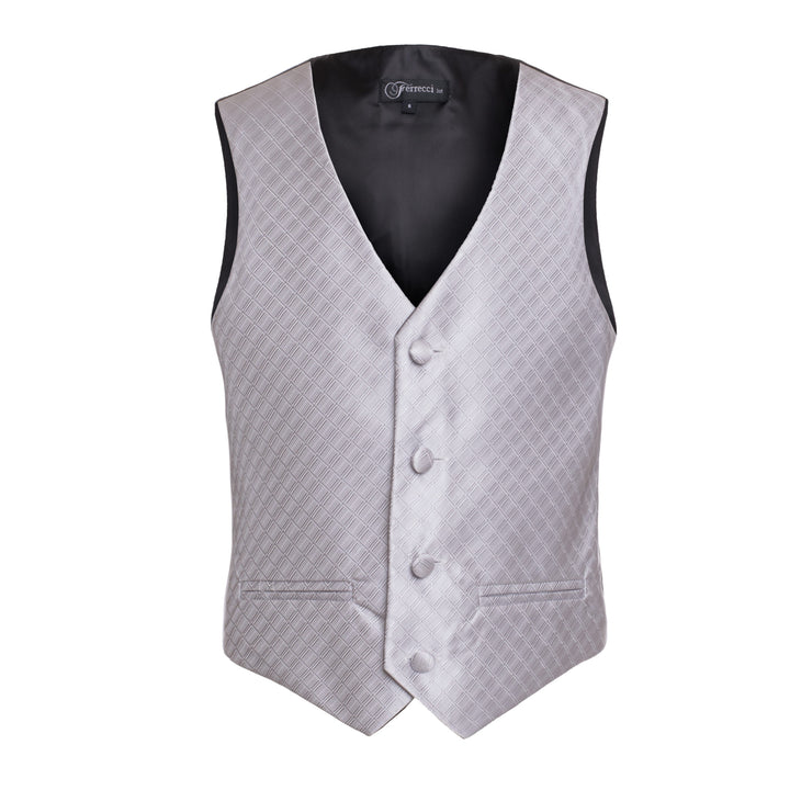 Ferrecci Boys 300 Series Vest Set Silver - FHYINC best men&