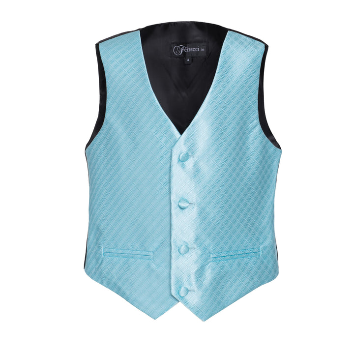 Ferrecci Boys 300 Series Vest Set Turquoise - FHYINC best men&