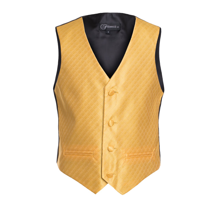 Ferrecci Boys 300 Series Vest Set Gold - FHYINC best men&