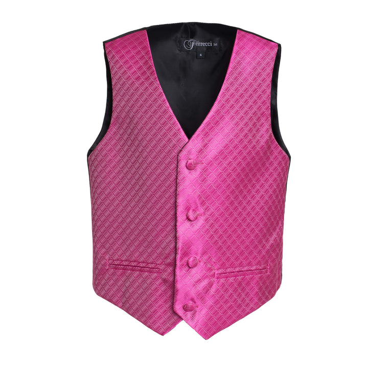 Ferrecci Boys 300 Series Vest Set Fuschia - FHYINC best men&