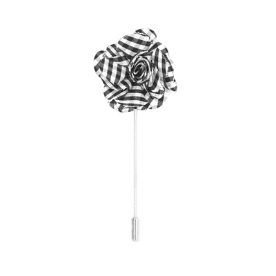 Lois 10 Black White Lapel Pin - FHYINC