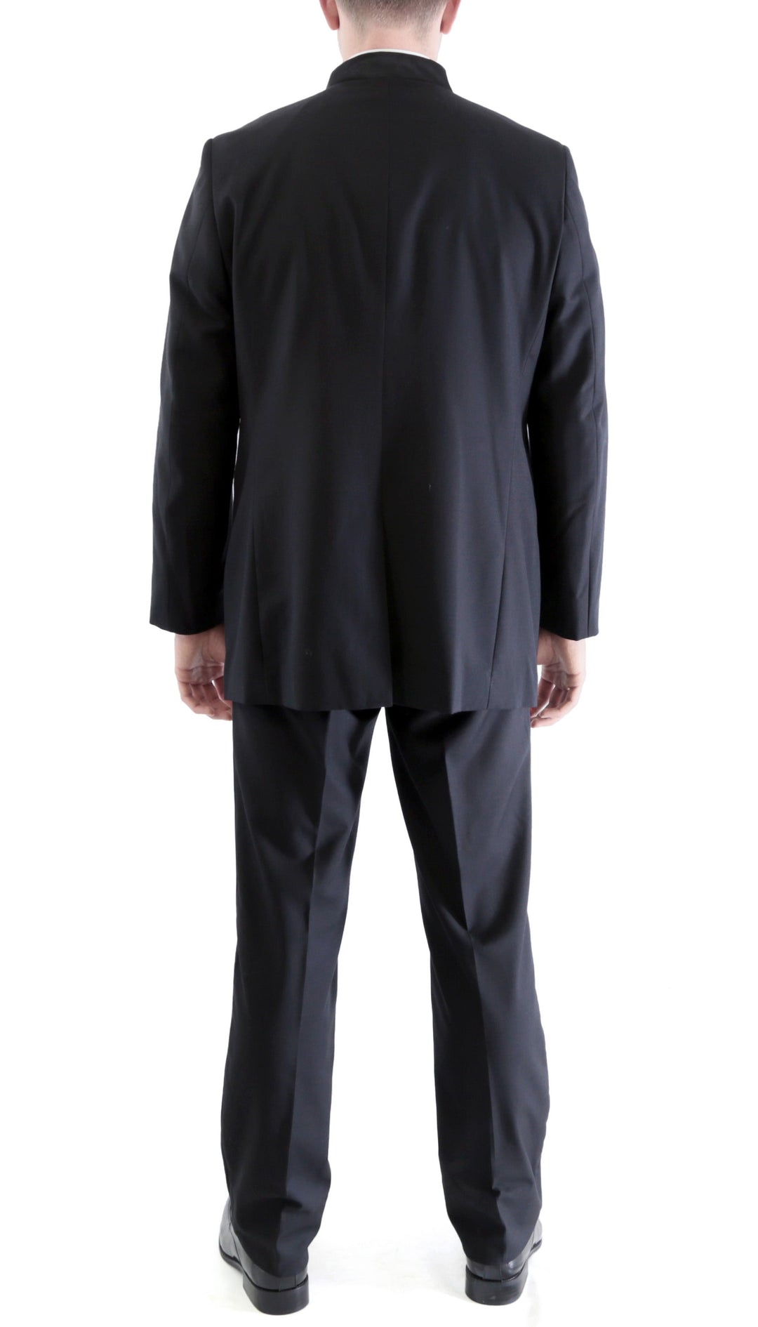 Ferrecci MIRAGE Mandarin Collar 2pc Tuxedo - Black - FHYINC best men&