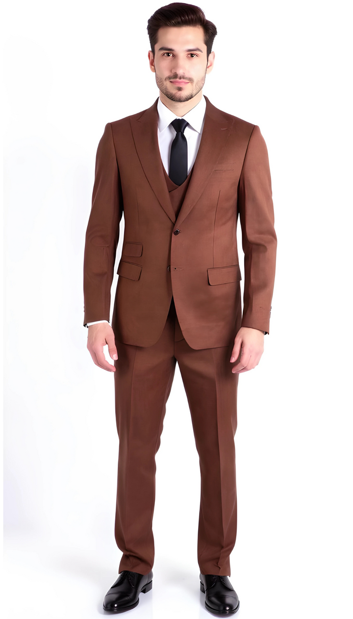 Rockford Peak Lapel Double Breasted Suit - Slim Fit
