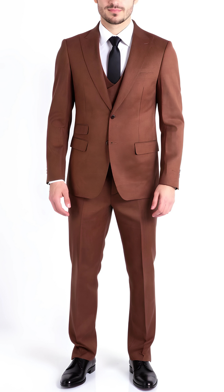 Rockford Peak Lapel Double Breasted Suit - Slim Fit