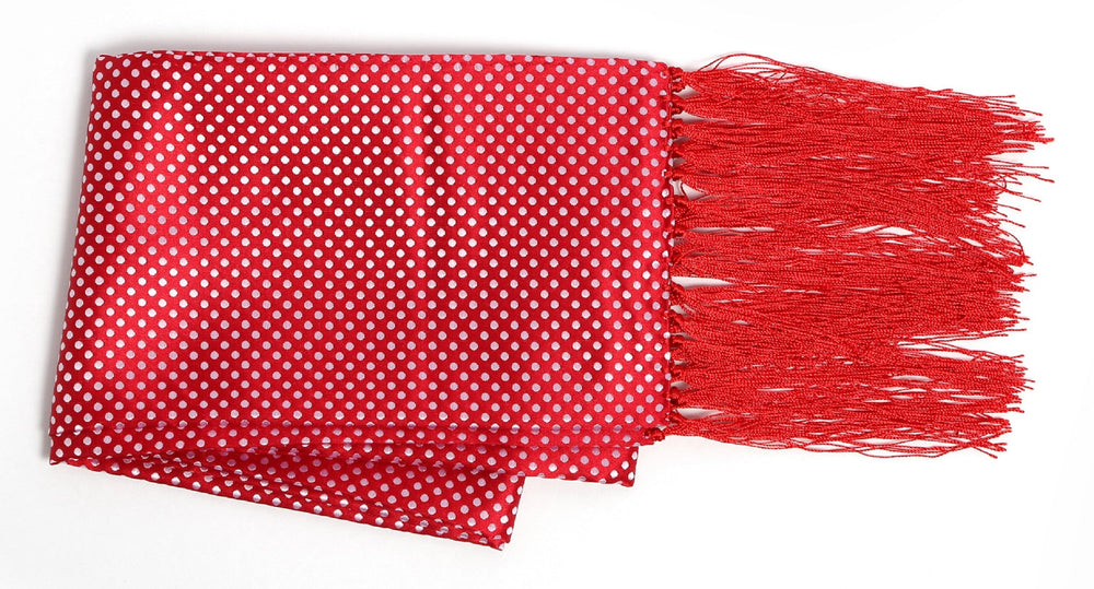 Premium Men's Polka Dot Formal Evening Scarf - Red & Black - FHYINC best men's suits, tuxedos, formal men's wear wholesale