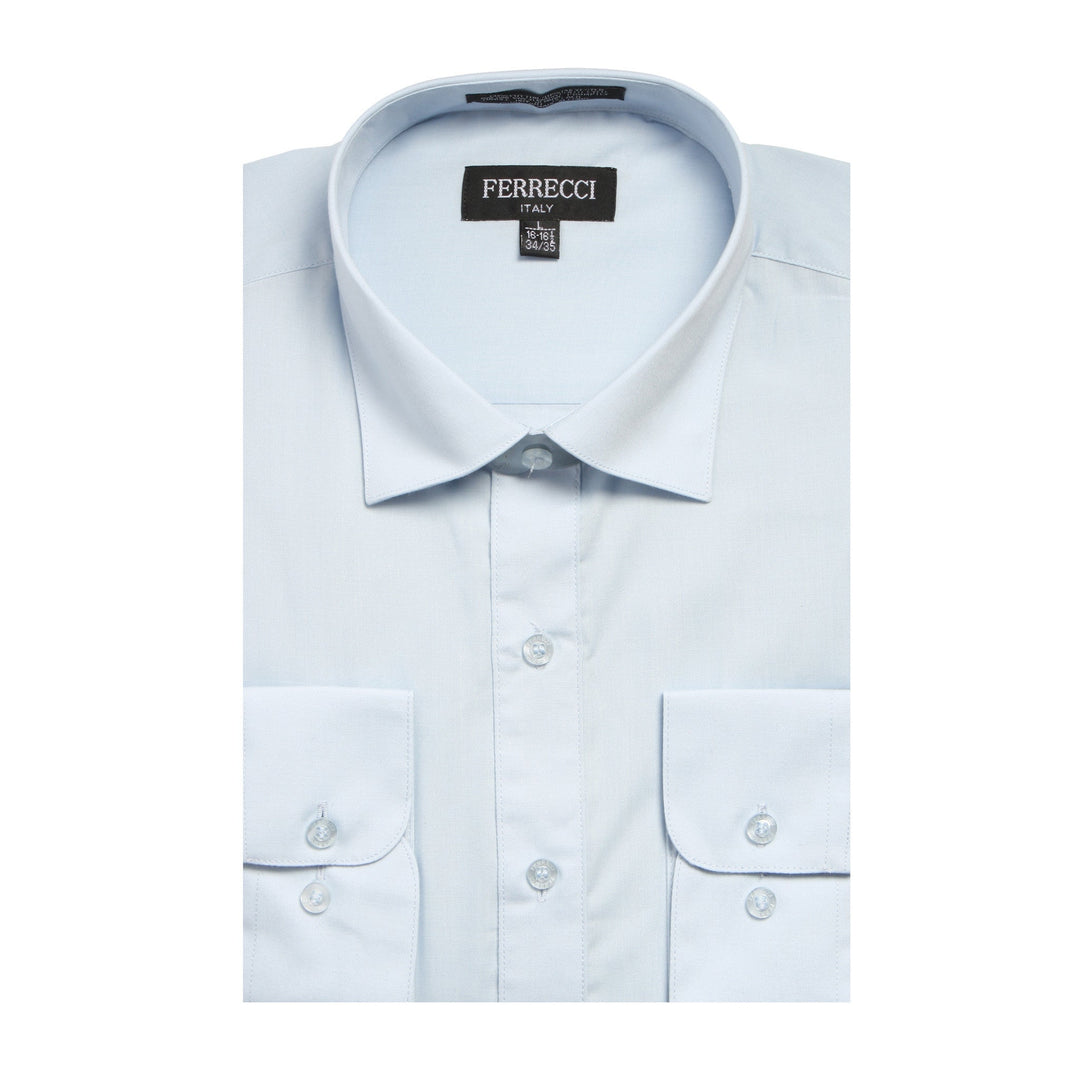 Mens Solid Light Colored Dress Shirt - Many Colors - FHYINC best men&