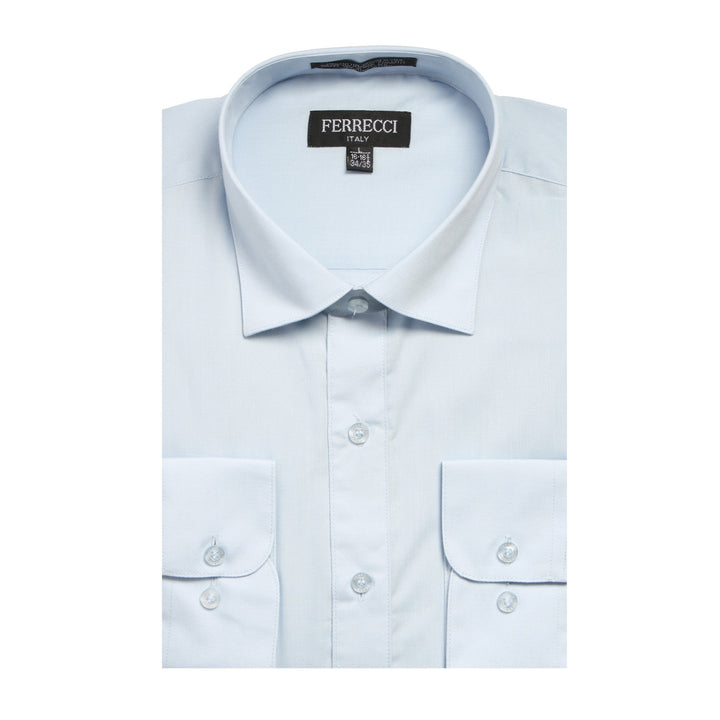 Mens Solid Light Colored Dress Shirt - Many Colors - FHYINC best men&