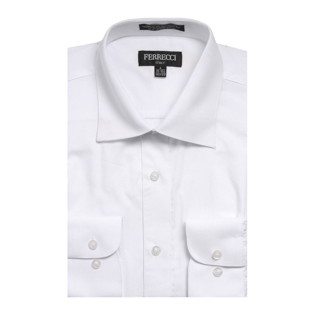 Mens Solid Light Colored Dress Shirt - Many Colors - FHYINC best men&