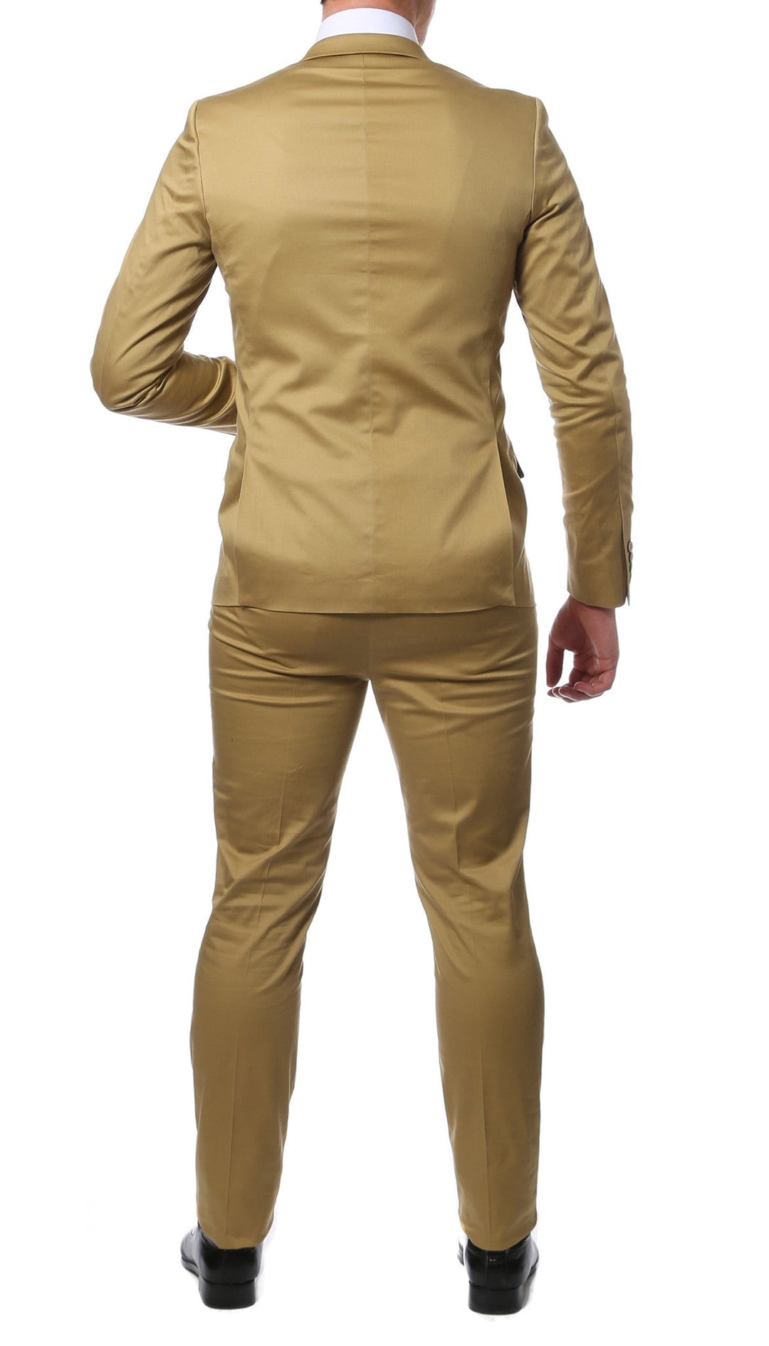 Madison Tan Ultra Slim Fit Cotton 2pc Suit - FHYINC best men&