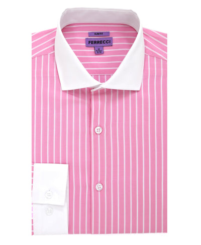 The Pitt Slim Fit Cotton Dress Shirt - FHYINC best men's suits, tuxedos, formal men's wear wholesale