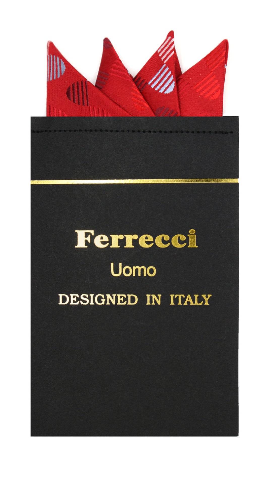 Pre-Folded Microfiber Red Polkadot Handkerchief Pocket Square - FHYINC best men's suits, tuxedos, formal men's wear wholesale