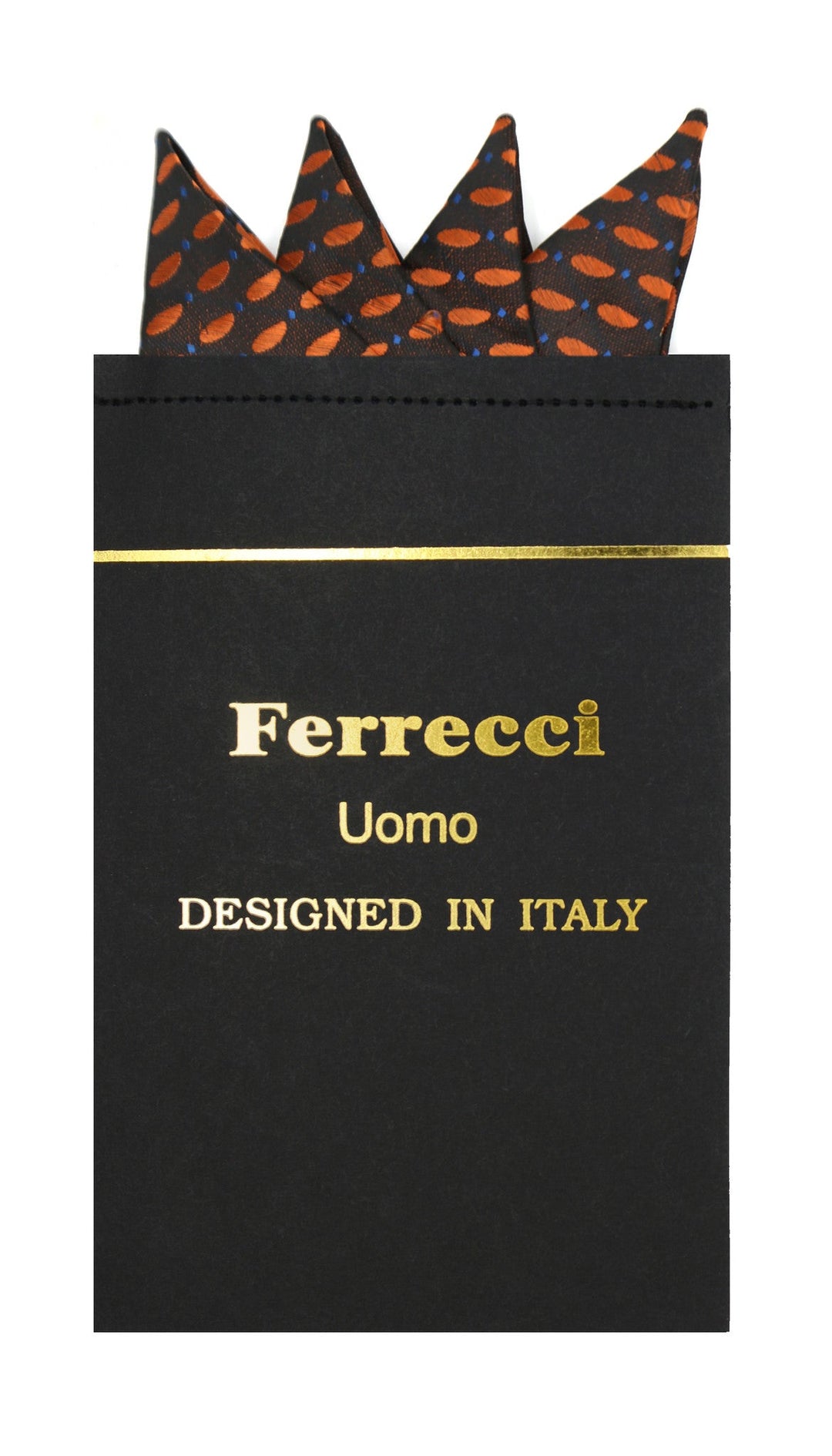 Pre-Folded Microfiber Rust Polkadot Handkerchief Pocket Square - FHYINC best men's suits, tuxedos, formal men's wear wholesale