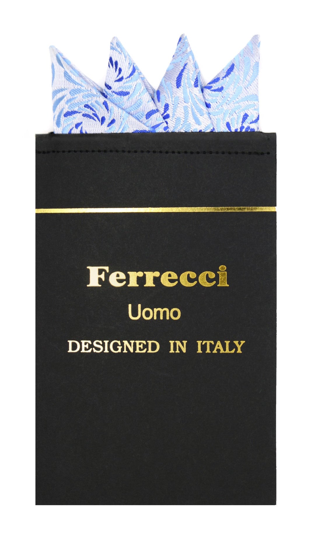 Pre-Folded Microfiber Blue Tear Drop Handkerchief Pocket Square - FHYINC best men's suits, tuxedos, formal men's wear wholesale