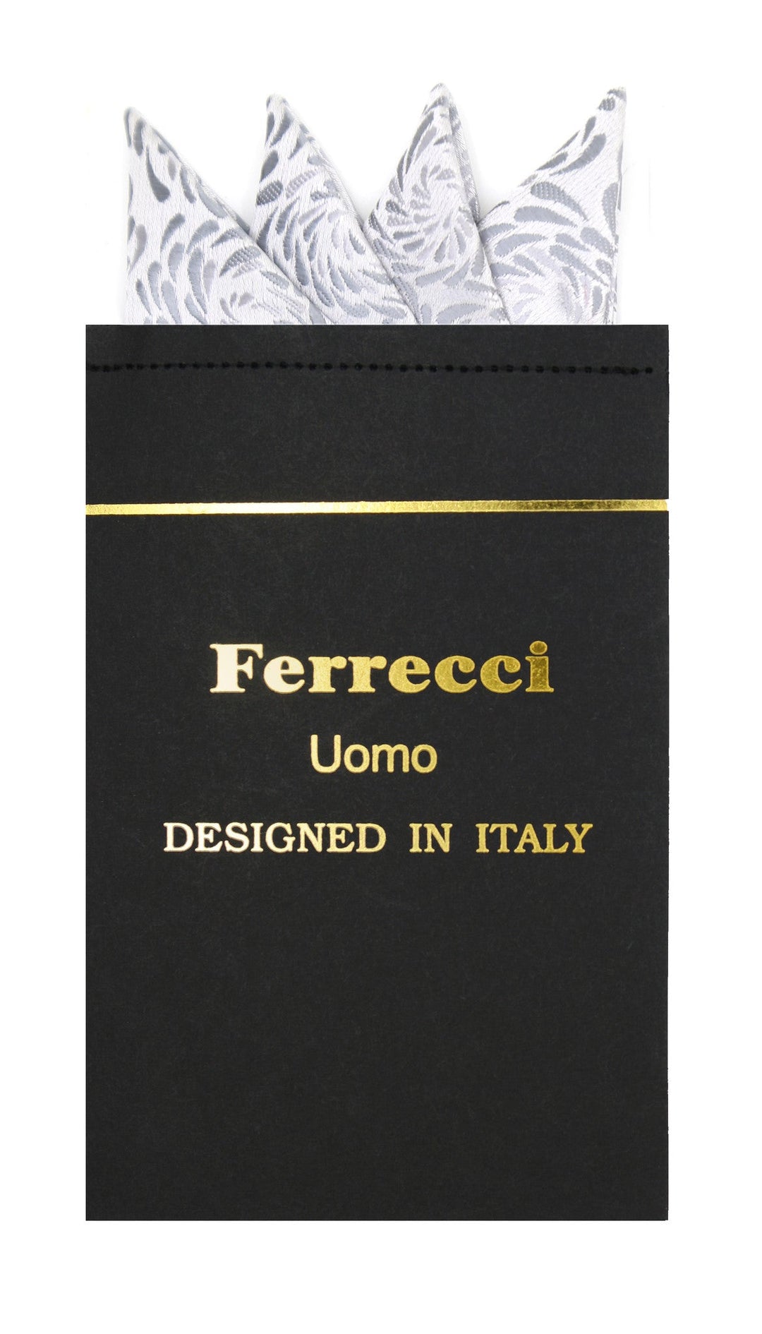 Pre-Folded Microfiber Silver Tear Drop Handkerchief Pocket Square - FHYINC best men's suits, tuxedos, formal men's wear wholesale