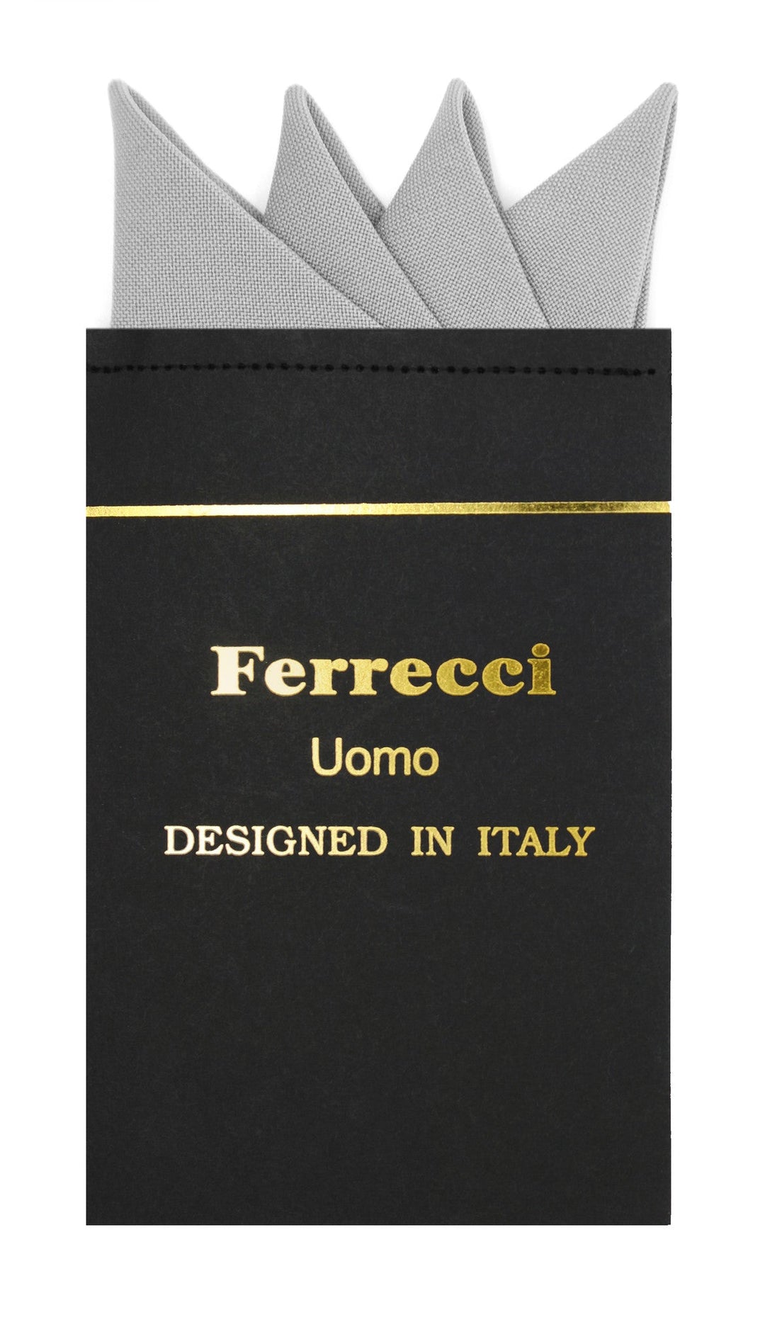 Pre-Folded Microfiber New Silver Handkerchief Pocket Square - FHYINC best men's suits, tuxedos, formal men's wear wholesale