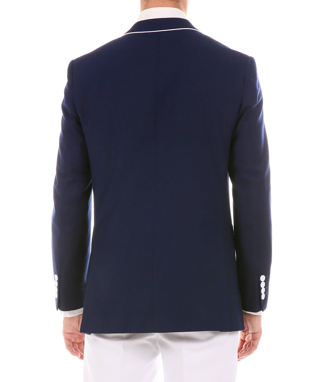Mens Porter Navy Slim Fit Blazer - FHYINC best men&