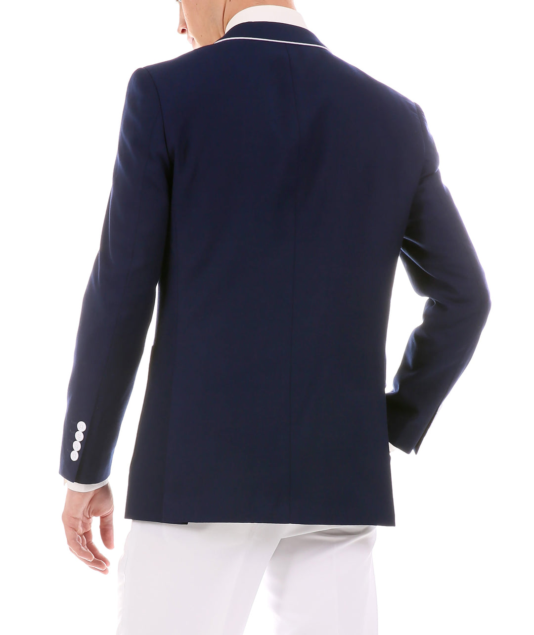 Mens Porter Navy Slim Fit Blazer - FHYINC best men&