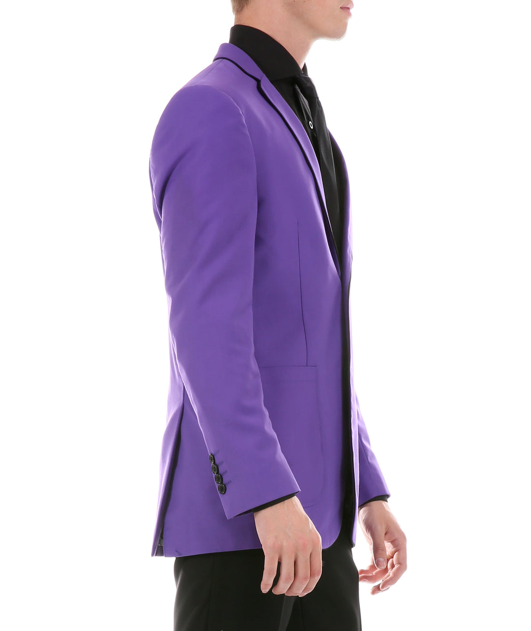 Mens Porter Purple Slim Fit Blazer - FHYINC best men&