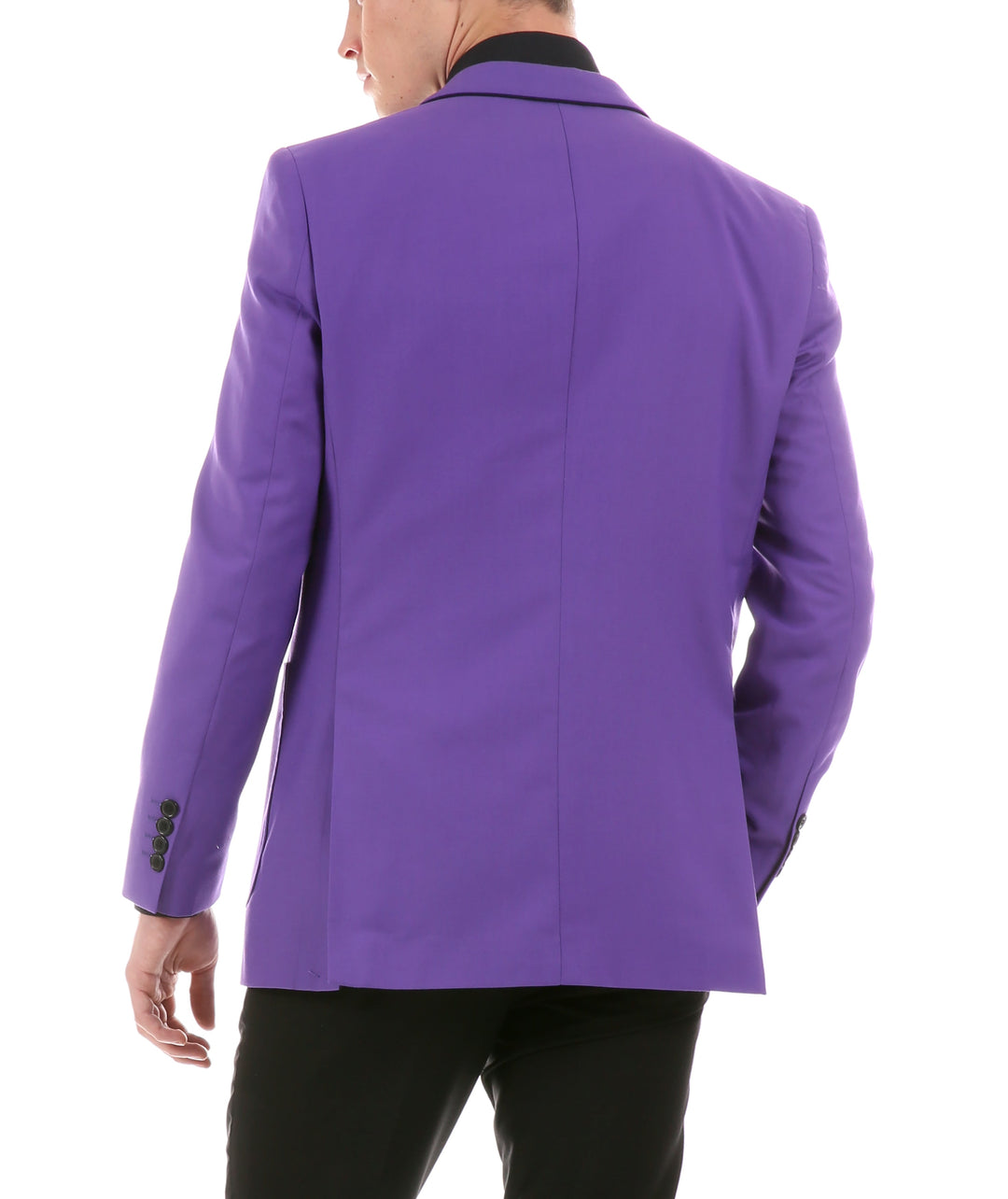 Mens Porter Purple Slim Fit Blazer - FHYINC best men&