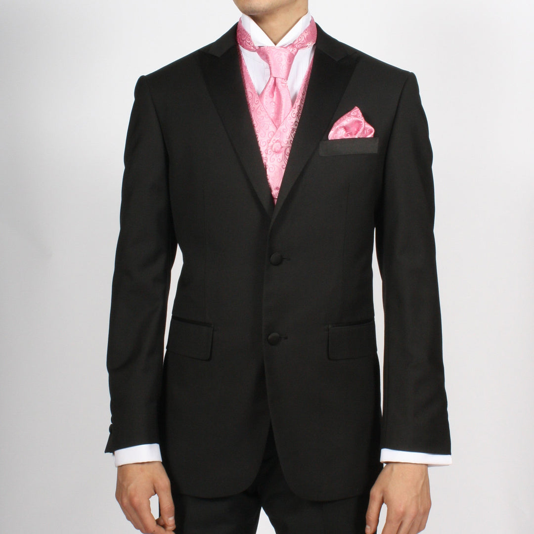 Ferrecci Mens PV50-11 Pink White Vest Set - FHYINC best men&