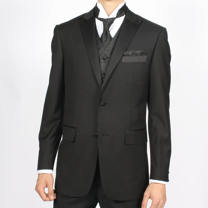 Ferrecci Mens PV50-4 Black Vest Set - FHYINC best men&