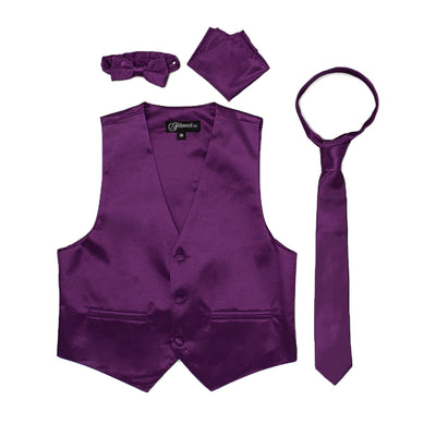 Premium Boys Wine Solid Vest 600 - FHYINC