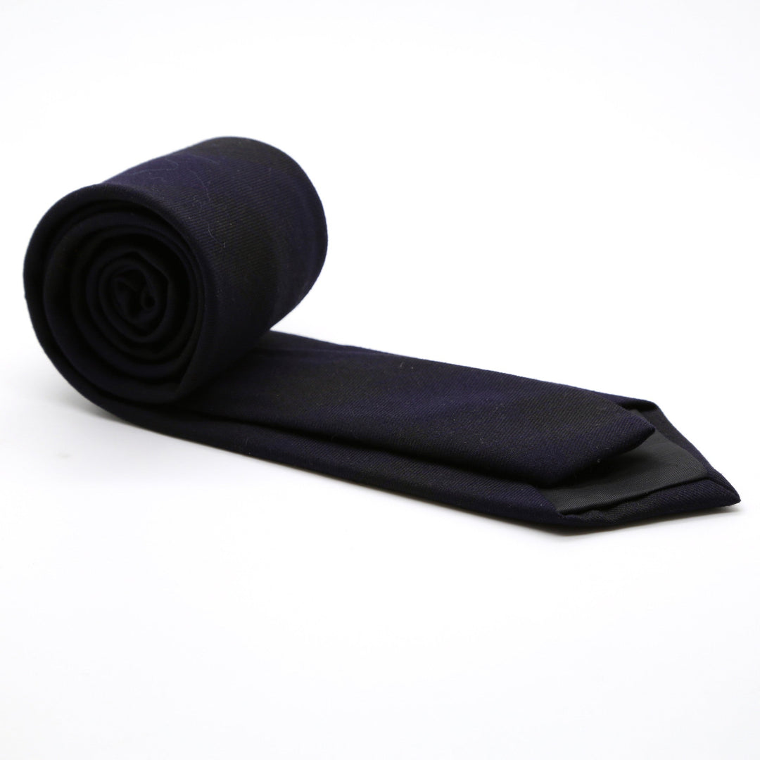 Slim Purple and Black Plaid Neckties &amp; Handkerchief - FHYINC