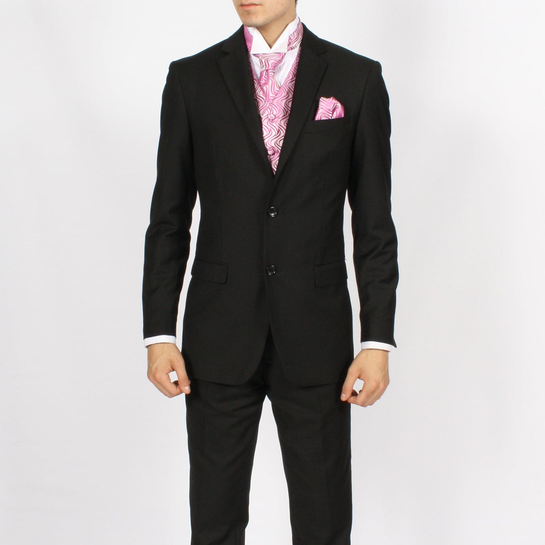 Ferrecci Mens PV150 - Pink with White Back Adjustable Vest Set